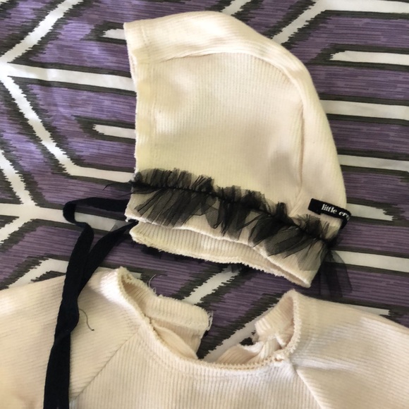 Little creative factory cream outfit with bonnet - Picture 3 of 8